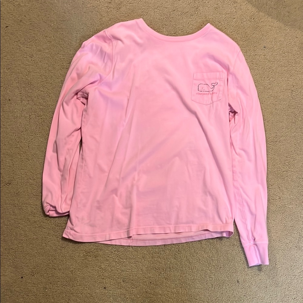 Vineyard Vines Pink Long Sleeve Tee Relaxed Fit